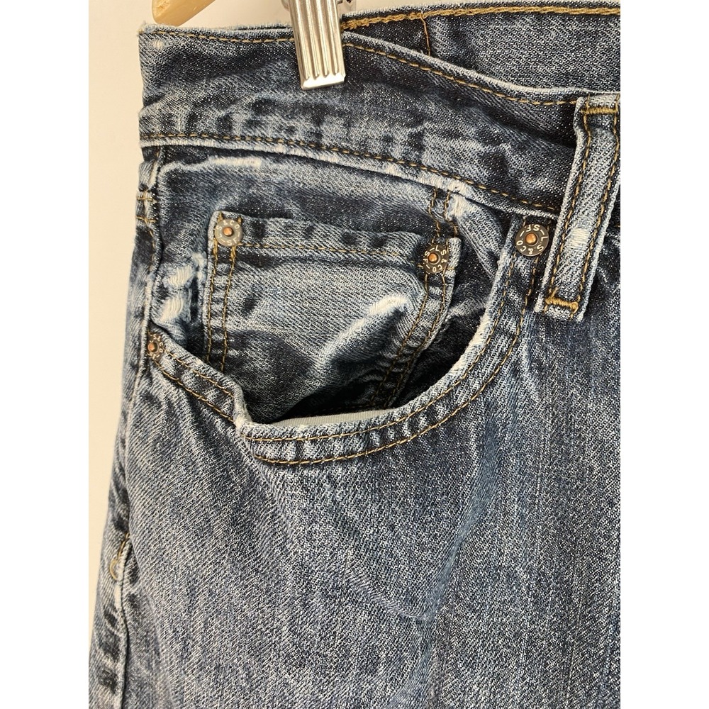 Levi's 559 Men's 36X30 Medium Wash Straight Leg Denim Blue Jeans - Picture 3 of 12